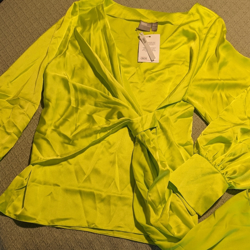 Asos long sleeve blouse NWT
